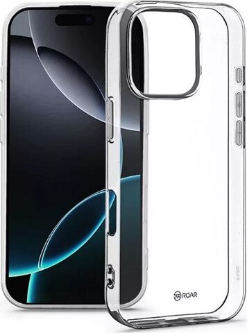 Roar KC312274 iPhone 16 Pro Szilikon Hátlapvédő Tok - Átlátszó
