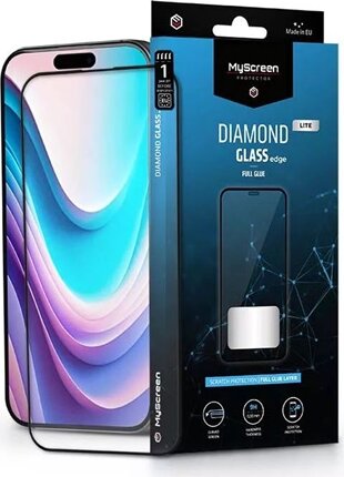 MyScreenProtector iPhone 16 Plus 2.5D 9H Kijelzővédő Üveg - Fekete