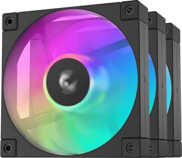 Deepcool FD12 120mm PWM ARGB Performance Rendszerhűtő ventilátor 3db - Fekete Deepcool FD12 120mm PWM ARGB Performance Rendszerhűtő ventilátor 3db - Fekete