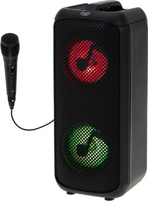 Adler AD 1903 Wireless Hordozható hangszóró 2 x 5 Watt - Fekete Adler AD 1903 Wireless Hordozható hangszóró 2 x 5 Watt - Fekete