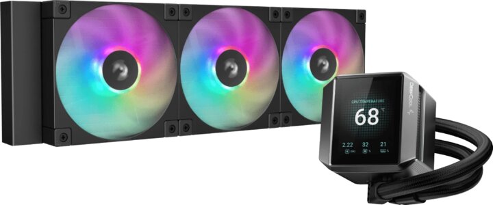 Deepcool MYSTIQUE 360 360 mm ARGB Univerzális CPU Vízhűtés - Fekete