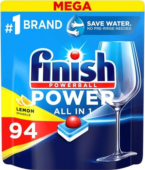Finish Power All in 1 Max Mosogatótabletta Citromos 94db