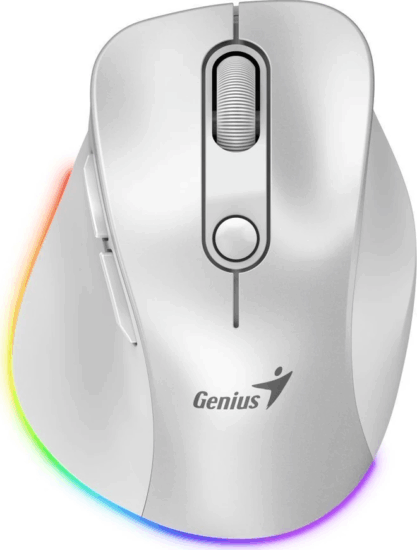 Genius Ergo 9000S Pro Bluetooth + RF Wireless Ergonomikus Egér - Gyöngyfehér Genius Ergo 9000S Pro Bluetooth + RF Wireless Ergonomikus Egér - Gyöngyfehér
