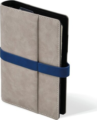 Kalendart Saturnus L225 180x240mm Műbőr gyűrűs kalendárium - Szürke/Kék