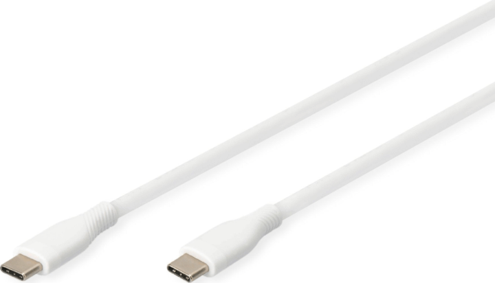 Digitus USB-C apa - USB-C apa 2.0 Adat és töltő kábel 0,5m - Fehér