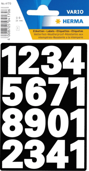 Herma 0-9-ig Számozott Öntapadó Jelölőetikett csomag Herma 0-9-ig Számozott Öntapadó Jelölőetikett csomag