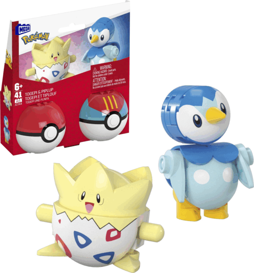 Mattel MEGA Pokémon Pokéball Szett - Piplup és Togepi 41 darabos Építőjáték szett