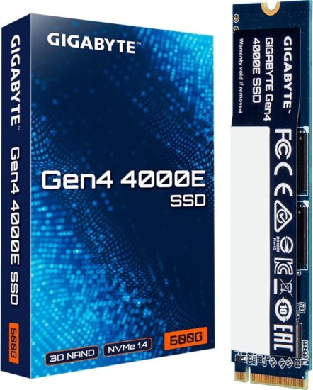 Gigabyte 500GB Gen4 4000E PCIe M.2 SSD Gigabyte 500GB Gen4 4000E PCIe M.2 SSD