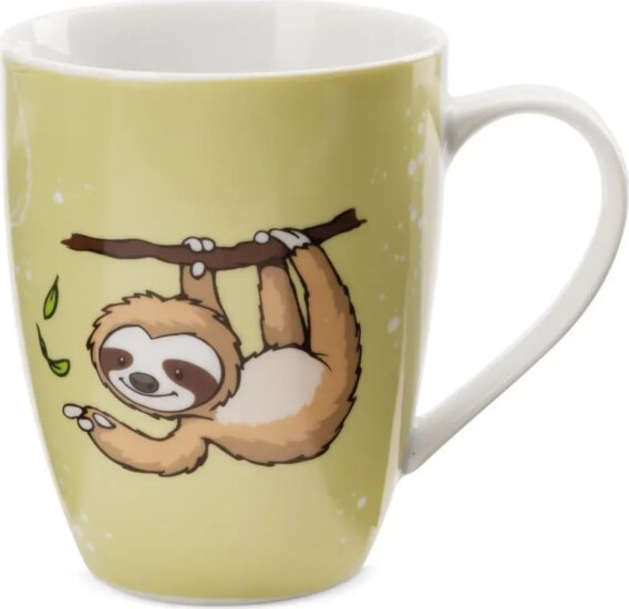 Nici Slobby a lajhár 310 ml porcelán Bögre ajándéktárgy - Zöld mintás Nici Slobby a lajhár 310 ml porcelán Bögre ajándéktárgy - Zöld mintás