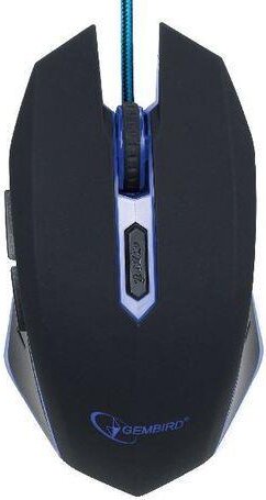 Gembird MUSG-001-B USB Egér Fekete/Kék