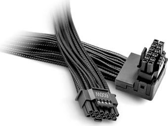 Be Quiet! BC074 12V-2X6 - 12VHPWR 90° Tápegység Kábel 70cm - Fekete Be Quiet! BC074 12V-2X6 - 12VHPWR 90° Tápegység Kábel 70cm - Fekete