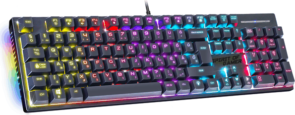 Spirit of Gamer XPERT K250 Mechanikus Vezetékes Gamer Billentyűzet HUN - Fekete