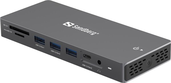 Sandberg DockingStation Pro USB-C Notebook Dokkoló 100W - Fekete
