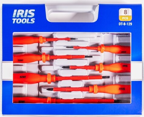 Iris Tools DT-8-129 Csavarhúzó készlet (8 db / csomag)