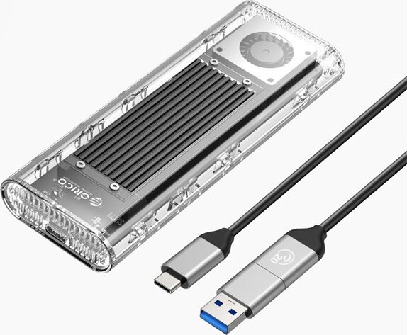 Orico TCM2-G20-S USB Külső M.2 SSD Ház - Átlátszó Orico TCM2-G20-S USB Külső M.2 SSD Ház - Átlátszó