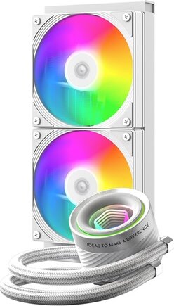 ID-Cooling FX240 INF RGB 240mm Univerzális CPU AiO Vízhűtés - Fehér