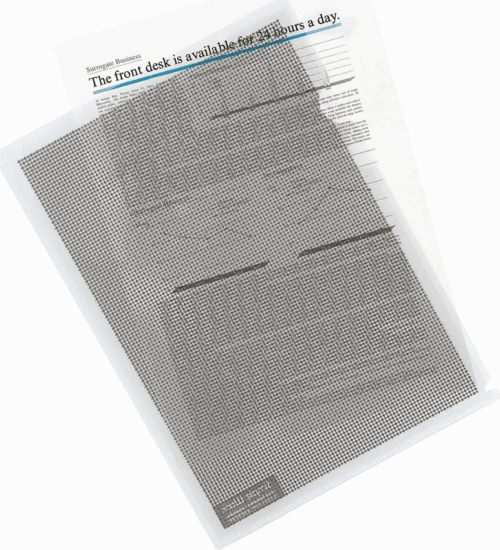 Plus Line Japan A4 adatvédelmi szöveget titkosító Fehér genotherm (5db/csomag)