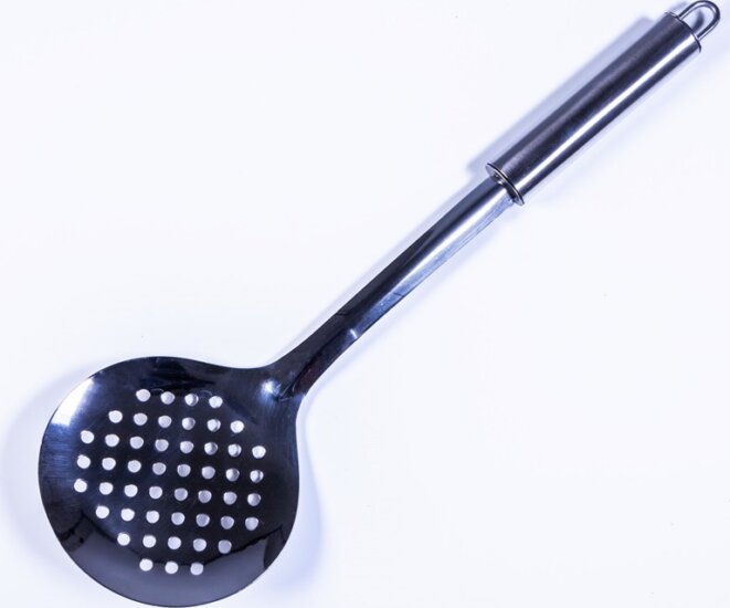 TOO KT-465 Rozsdamentes acél Szűrőkanál 33 cm - Ezüst