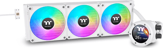 Thermaltake TH420 V2 Ultra EX ARGB Sync All In One Univerzális CPU Vízhűtés - Fehér