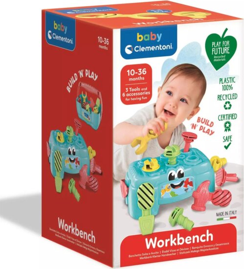 Clementoni Szerszámos láda alakú Formaválogató babáknak
