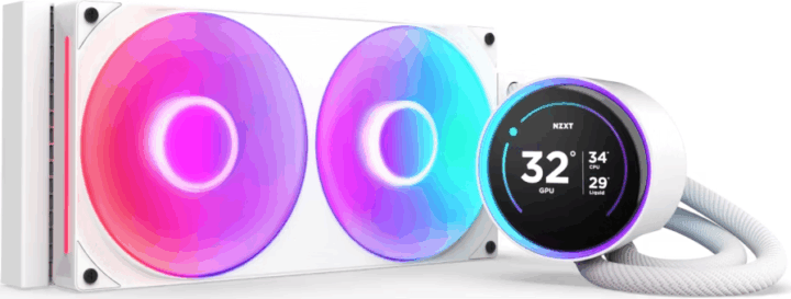 NZXT Kraken Elite 280 RGB V2 LCD PWM Univerzális CPU AiO Vízhűtés - Fehér