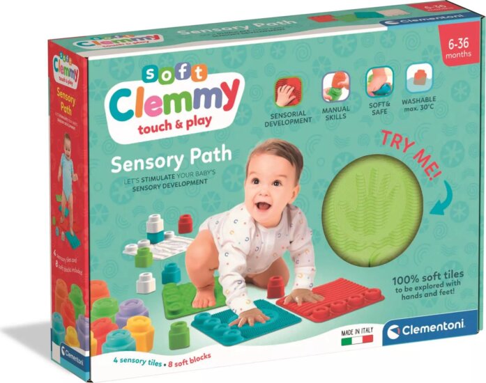 Clementoni Clemmy Puha készségfejlesztő játszószőnyeg építőkockákkal