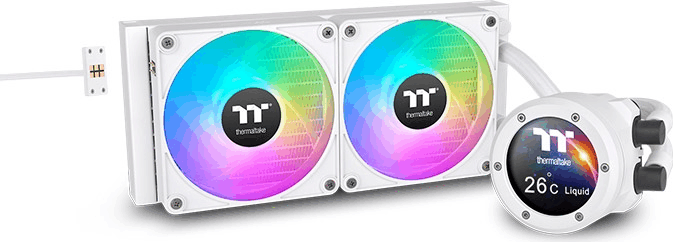 Thermaltake TH240 V2 Ultra EX ARGB Sync All In One Univerzális CPU Vízhűtés - Fehér