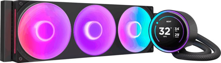 NZXT Kraken Elite 360 RGB LCD PWM Univerzális AiO CPU Vízhűtő - Fekete NZXT Kraken Elite 360 RGB LCD PWM Univerzális AiO CPU Vízhűtő - Fekete