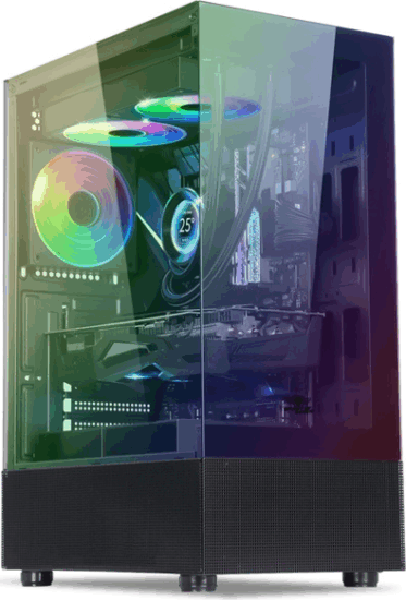 Spirit of Gamer SPECTRA Full Tower Számítógépház + 3db 120mm Ventillátor - Fekete