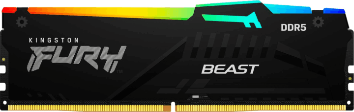 Kingston 32GB / 6400 RGB Fury Beast DDR5 CL32 Single Desktop RAM