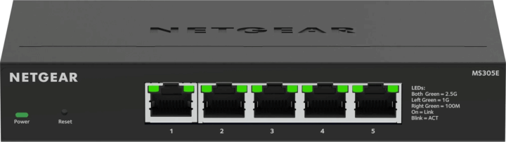 Netgear MS305E Fémházas 5-port 2500Mbps Switch Netgear MS305E Fémházas 5-port 2500Mbps Switch