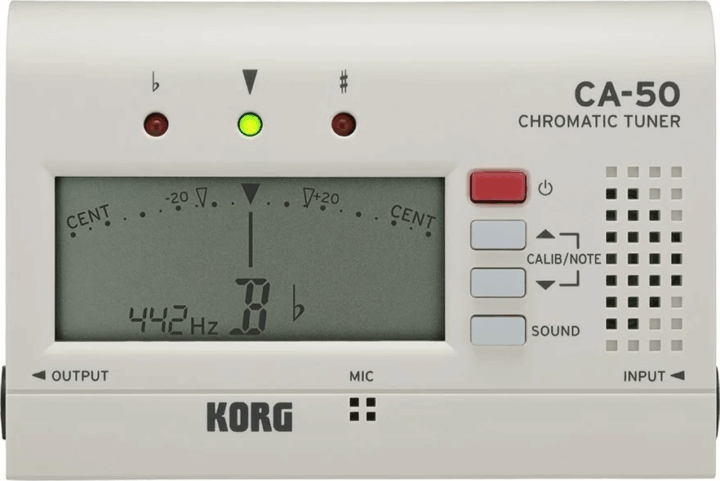 Korg CA-50 Professzionális Kromatikus Hangoló - Fehér
