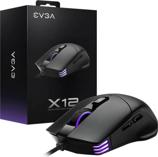 EVGA X12 Vezetékes Gaming Egér - Fekete