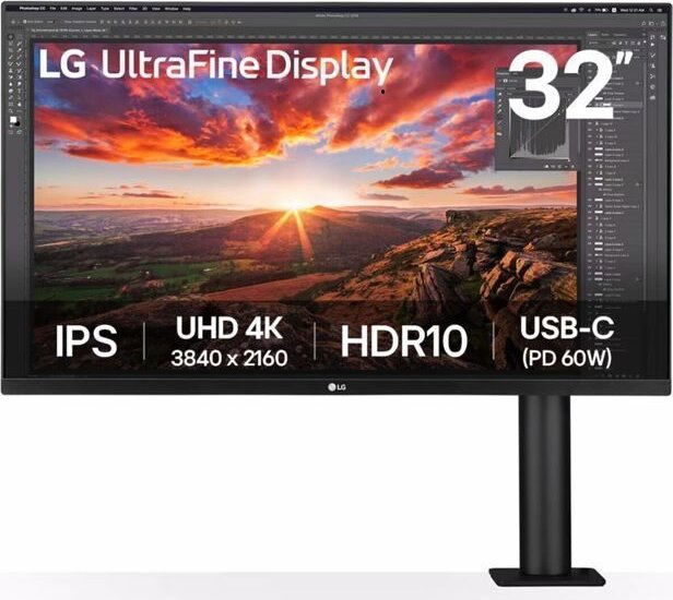 LG 32" 32UN880K-B 16:9 Ultra Fine IPS 4K Monitor - Fekete