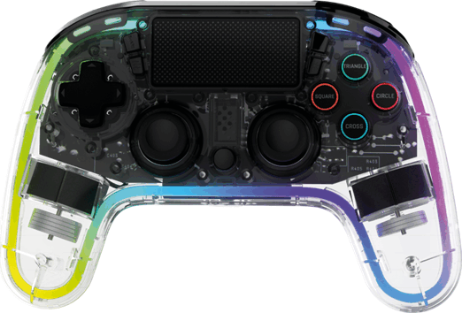 Snakebyte RGB 4 Wireless Kontroller Gamepad (PS4 / PS3) - Átlátszó