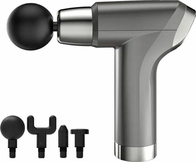 Platinet PMAS20 Akkus LED Masszázspisztoly - Ezüst Platinet PMAS20 Akkus LED Masszázspisztoly - Ezüst