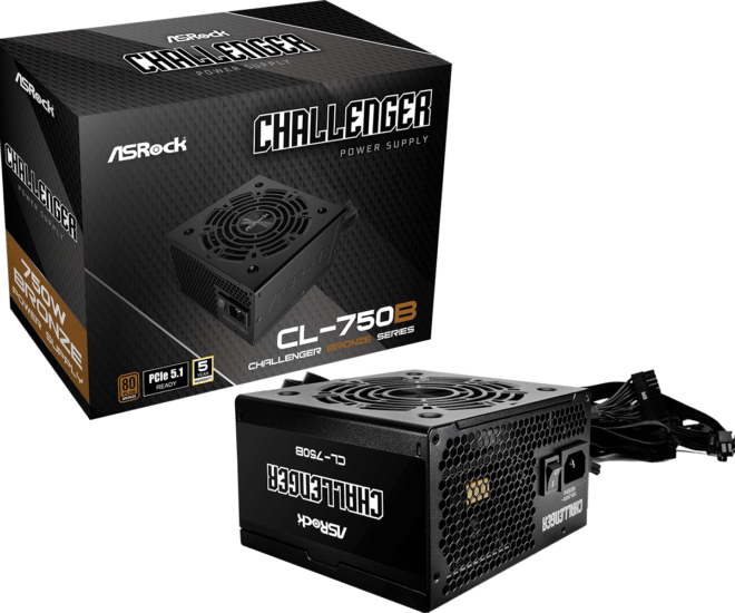 ASRock 750W CL-750B Challanger 80+ Bronze Tápegység
