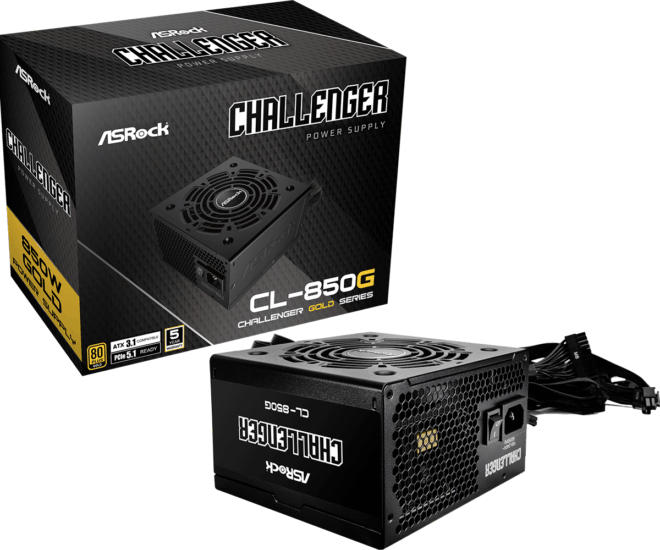 ASRock 850W CL-850G Challanger 80+ Gold Tápegység ASRock 850W CL-850G Challanger 80+ Gold Tápegység