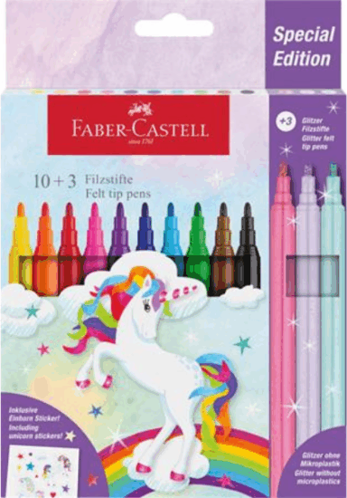 Faber-Castell Unikornis Filctoll készlet - Vegyes színek (13 db / csomag)