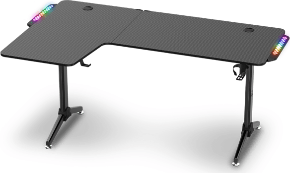 Spirit of Gamer Headquarter 900 Elektromosan állítható Gamer asztal 140 x 70 x 75-120 cm - Fekete