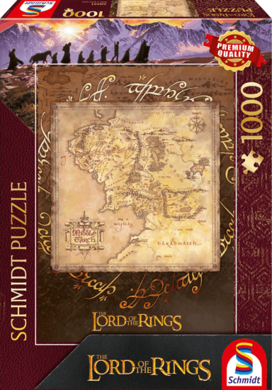 Schmidt Spiele Lord of the Rings - Középfölde 1000 darabos puzzle Schmidt Spiele Lord of the Rings - Középfölde 1000 darabos puzzle