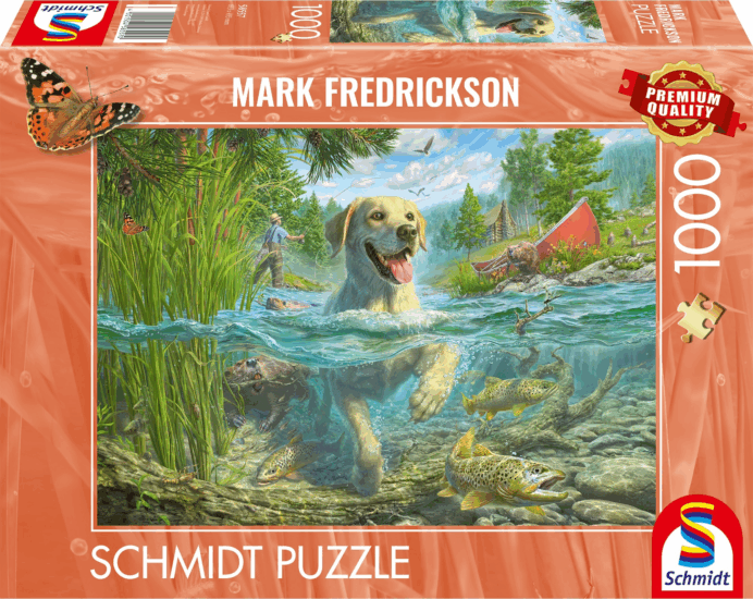 Schmidt Spiele Kutyaszeretet - Labrador halvadászaton 1000 darabos puzzle Schmidt Spiele Kutyaszeretet - Labrador halvadászaton 1000 darabos puzzle