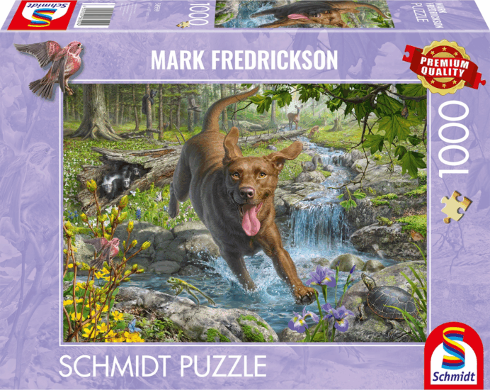 Schmidt Spiele Kutyaszeretet - Tavaszi séta a labradorral 1000 darabos puzzle Schmidt Spiele Kutyaszeretet - Tavaszi séta a labradorral 1000 darabos puzzle