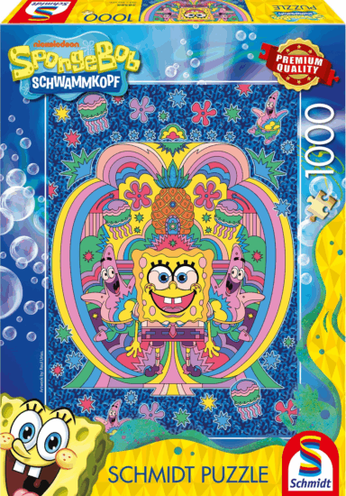 Schmidt Spiele Hódolat SpongyaBob-nak 1000 darabos puzzle Schmidt Spiele Hódolat SpongyaBob-nak 1000 darabos puzzle