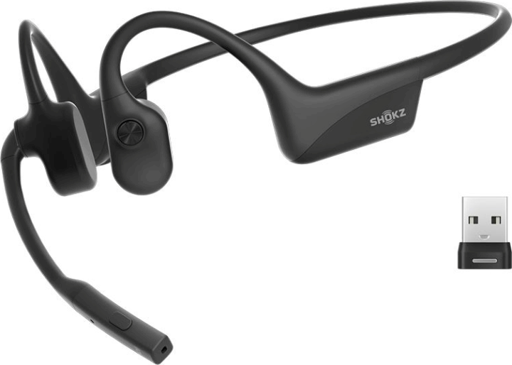 Shokz Opencomm2 Bluetooth USB C Wireless Headset - Fekete