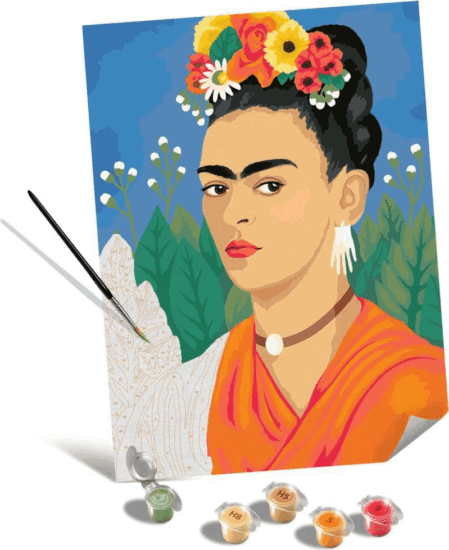 Ravensburger CreArt Leinwand Frida Kahlo számfestő készlet Ravensburger CreArt Leinwand Frida Kahlo számfestő készlet