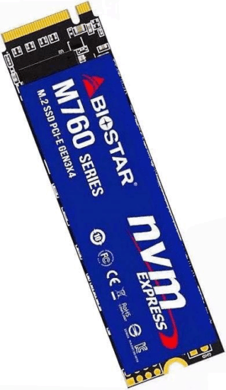 Biostar 256GB M760 M.2 NVMe PCIe M.2 SSD Biostar 256GB M760 M.2 NVMe PCIe M.2 SSD