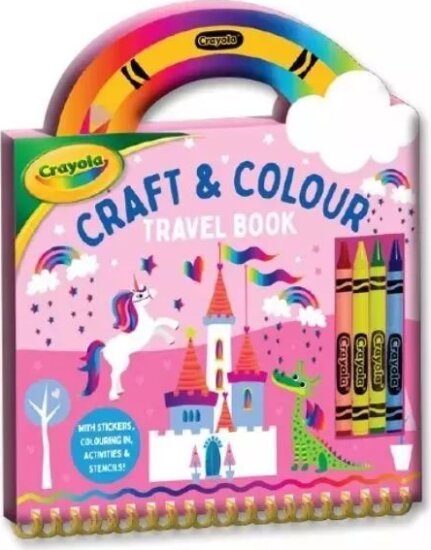 Crayola: Spirálos úti foglalkoztató könyv - Unikornis Crayola: Spirálos úti foglalkoztató könyv - Unikornis