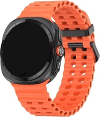 Mybandz Waves Samsung Galaxy Watch Ultra Szilikon Okosóra szíj - Narancssárga