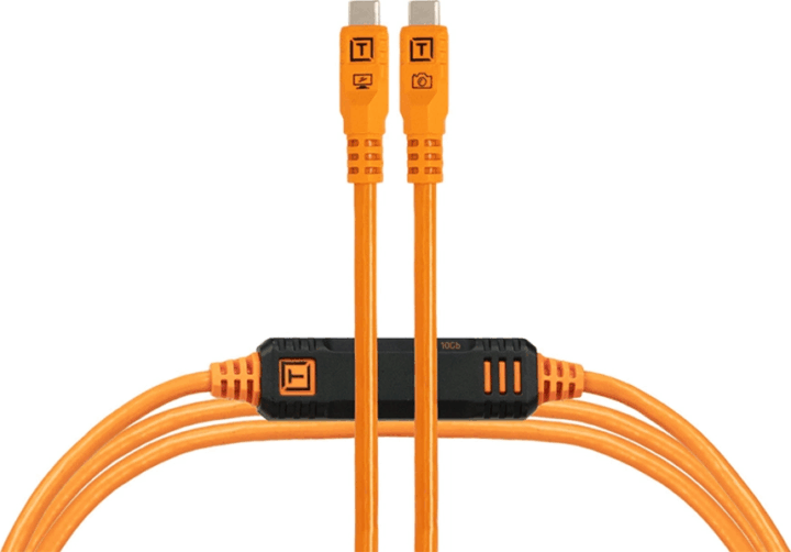 Tether Tools TetherPro Optima 10G USB-C apa - USB-C apa 3.2 Adatkábel 4.6m - Narancssárga Tether Tools TetherPro Optima 10G USB-C apa - USB-C apa 3.2 Adatkábel 4.6m - Narancssárga